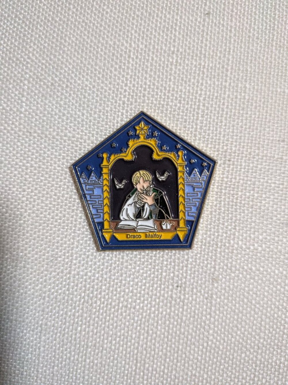 Draco Malfoy Chocolate Frog Card pin